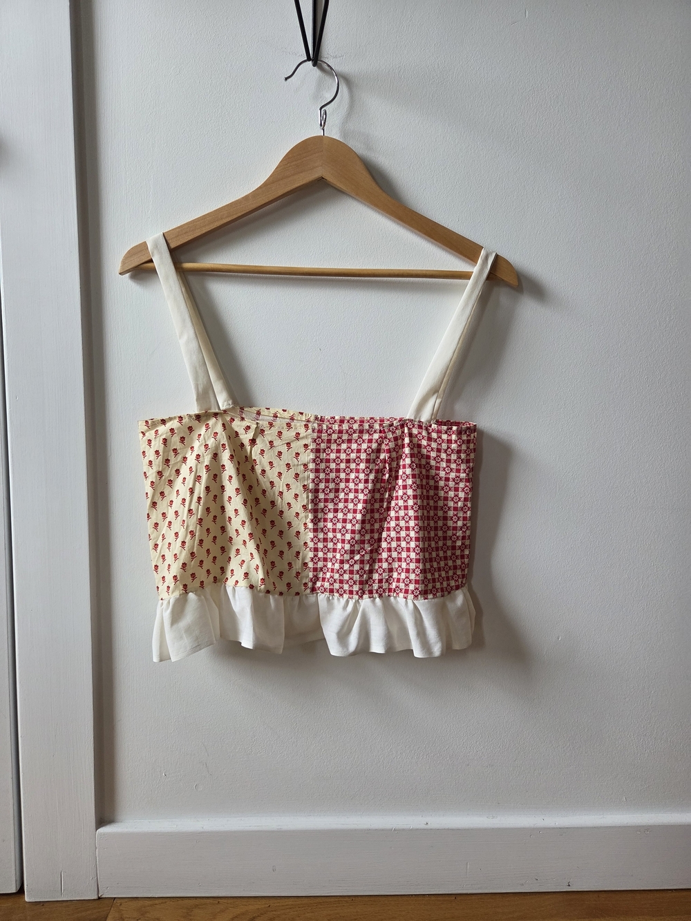 Handmade Patchwork Ruffle Top - Picture 2 of 2